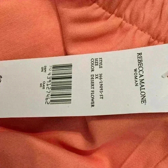 NWT, Rebecca Malone size 3X, pull on style capri pants.  Color:  Desert … - Picture 3 of 5